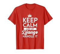 Keep Calm and Let Django Handle It Name Django T-Shirt, Herren, Rot, L