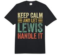 Keep Calm and Let Lewis Handle It Personalisierter Vorname Comfort Colors Adult Heavyweight T-Shirt