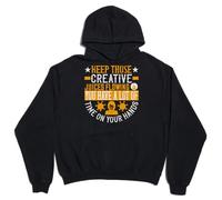 Keep those creative juices flowing. You have a lot of time on your hands! slogan Unisex Oversized Heavyweight Cotton Blend Hoodie Black, Schwarz , M Plus