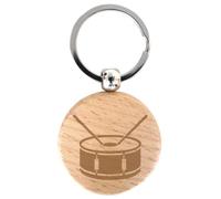keepdrum Schlüsselanhänger Rund mit Snare Motiv