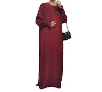 keephen Abaya für Frauen Abaya Muslim Damen gebetskleidung für Frauen locker muslimische Kleider Damen Hijab Kleid arabische Kleidung Damen islamische Kleidung Damen(ohne Hijab)