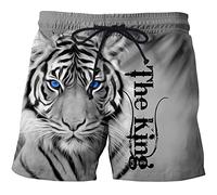 keephen Herren-Badehose Viking Tiger 3D-Bedruckte Strand-Boardshorts Schnell trocknende Strand-Badeshorts Bademode