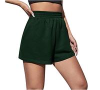 Keepink Damen-Lauf-Shorts, elastische Taille, weites Bein, lässig, Sweat-Shorts, Sommer, locker, knielang, Trainingshose, Yoga, Fitnessstudio, kurze Hose, bequem, Pyjama, halbe Hose, Loungewear, 3