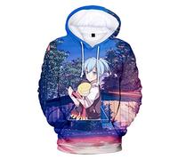 keepmore Unisex Anime Assassination Classroom Lässig Langarm 3D Hoodie Korosensei Pullover Shiota Nagisa Sweatshirts