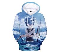 keepmore Unisex Anime Assassination Classroom Lässig Langarm 3D Hoodie Korosensei Pullover Shiota Nagisa Sweatshirts