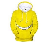 keepmore Unisex Anime Assassination Classroom Lässig Langarm 3D Hoodie Korosensei Pullover Shiota Nagisa Sweatshirts