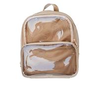 KEEPOP Ita Taschen Rucksack Mädchen Schulrucksack Niedliche Sommer Strandtasche Transparente Fenster für DIY Dekore, Braun