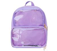 KEEPOP Ita Taschen Rucksack Mädchen Schulrucksack Niedliche Sommer Strandtasche Transparente Fenster für DIY Dekore, Lila