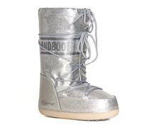 Kefas GRANDBOOT Schneestiefel für Damen - Après-Ski Outdoor - wasserdichte Thermo-Schneeschuhe mit warmem Futter und rutschfester Sohle - Silber Glitzer