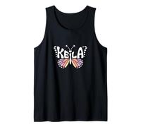 Keila Schmetterling - Personalisierte süße Namens-Wortkunst Tank Top