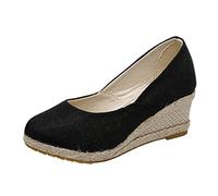 Keilabsatz Pantoletten Damen Peeptoe Weichen Sohlen Sommerschuhe Bohemian Pantoletten Damen Peeptoe Plateau Slides Damen Damen Blumen Riemchen Lässig