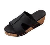 Keilabsatz Sandaletten Damen Sandalen Sommer Böhmen Strandsandalen Elegante Sandalen Damen Sommer Damen Mit Absatz High Heel Outdoor