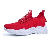 keilabsatz schuhe damen Schuhe Sneaker Leicht Orthopädische Turnschuhe Bequeme Rutschfest Walkingschuhe Leichte Breite Füße Laufschuhe Hallux Valgus Freizeitschuhe slip on sneakers damen Rot 35