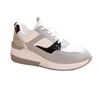 keilabsatz schuhe damen Sneaker Sommer Orthopädische Turnschuhe Elegante Rutschfeste Walkingschuhe Atmungsaktive Weite Laufschuhe Arch Support Straßenlaufschuhe Damen orthofeet schuhe Grey 40
