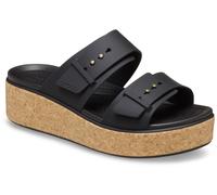 Keilpantolette CROCS "Brooklyn Cork Buckle", Damen, Gr. 37, schwarz, Croslite™, Schuhe, Keilsandale, Plateausandale mit LiteRide™ Schaumfußbett (16915703-37) schwarz