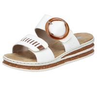 Rieker Damen Klassische Sandalen 62993, Frauen Sandalen,Freizeitschuhe,Sommerschuhe,offene Schuhe,Strandschuhe,Weiss (80),41 EU / 7.5 UK