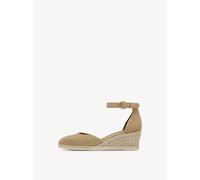 Tamaris Damen Klassische Ballerinas, Frauen Flats,Comfort Lining,TOUCHit-Fußbett,Slip-ons,klassisch elegant,Ballerinen,TAN,38 EU