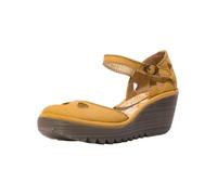 Keilpumps FLY LONDON "Fly London Pumps Leder", Damen, Gr. 40, gelb, Leder, Schuhe (18494655-40) gelb