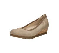 Keilpumps GABOR "Keilpumps Rauleder", Damen, Gr. 42, beige, Schuhe (98331740-42) beige