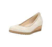 Keilpumps GABOR COMFORT "Gabor Comfort Pumps Leder", Damen, Gr. 43, cream, Leder, Schuhe (30423263-43) cream