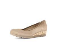 Keilpumps GABOR COMFORT "Gabor Comfort Pumps Leder", Damen, Gr. 42,5, sand, Schuhe (20596526-42,5) sand