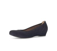 Keilpumps GABOR "Keilpumps Rauleder", Damen, Gr. 35, blau, Schuhe (21981221-35) blau