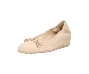 Keilpumps HÖGL "Högl Pumps Veloursleder", Damen, Gr. 40, Leder, beige (sand), Veloursleder, Schuhe (87185151-40) sand