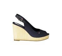 Tommy Hilfiger Keilsandale mit Stickerei und Schnallenschnür - Größe: 40