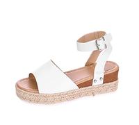 Keilsandalen Strandsandalen Damen Outdoor Wedge Mit Absatz Sandals Keilsandale Böhmen Strandsandalen Elegante Frauen Sandalen Plattform Flip-Flops Plateau Schuhe