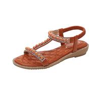 Keilsandalen Strandsandalen Peeptoe Plateau Slides Damen Sandalen Damen mit Absatz Orthopädische Sandalen Sommerschuhe Damen Plateau Bohemian Sandalen