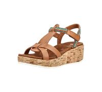 Keilsandalette ARA "Ara Sandalen Glattleder", Damen, Gr. 39, cognac, Glattleder, Schuhe (18544244-39) cognac