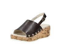 Keilsandalette ARA "Ara Sandalen Glattleder", Damen, Gr. 42, mocca, Glattleder, Schuhe (41743838-42) mocca