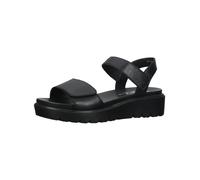 Keilsandalette ARA "Ara Sandalen Glattleder", Damen, Gr. 42, schwarz, Glattleder, Schuhe (15955724-42) schwarz