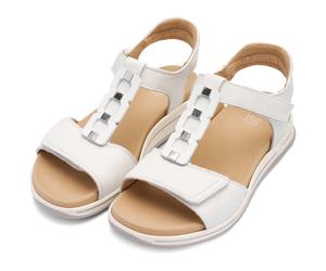 Keilsandalette ARA "OSAKA-S", Damen, Gr. 37, weiß, Glattleder, unifarben, Basic, Schuhe, Keilabsatz, Riemchensandale mit High Soft-Funktion, H-Weite (83425932-37) weiß