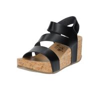 Keilsandalette BLOWFISH "Blowfish Sandalen Lederimitat", Damen, Gr. 41, schwarz, Lederimitat, Schuhe (84387211-41) schwarz