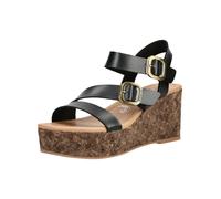 Keilsandalette BLOWFISH "Blowfish Sandalen Lederimitat", Damen, Gr. 42, schwarz, Lederimitat, Schuhe (21259335-42) schwarz