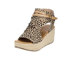 Keilsandalette BLOWFISH "Blowfish Sandalen Lederimitat/Textil", Damen, Gr. 41, leopard, Lederimitat, Textil, Schuhe (57628054-41) leopard