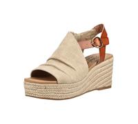 Keilsandalette BLOWFISH "Blowfish Sandalen Textil", Damen, Gr. 40, beige, braun, Textil, Schuhe (85717067-40) beige, braun