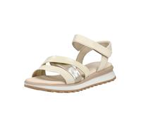 Keilsandalette GABOR COMFORT "Gabor Comfort Sandalen Glattleder", Damen, Gr. 39, beige (vanille), Glattleder, Schuhe (21832807-39) vanille