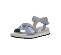 Keilsandalette GABOR COMFORT "Gabor Comfort Sandalen Glattleder", Damen, Gr. 40, sky, Glattleder, Schuhe (37664453-40) sky