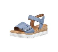 Keilsandalette GABOR COMFORT "Gabor Comfort Sandalen Leder", Damen, Gr. 37,5, heaven, Leder, Schuhe (37017228-37,5) heaven