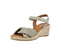 Keilsandalette GABOR COMFORT "Gabor Comfort Sandalen Leder", Damen, Gr. 38, beige, Leder, Schuhe (95045361-38) beige