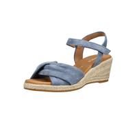 Keilsandalette GABOR "Keilsandalette", Damen, Gr. 38, blau, Schuhe (76785545-38) blau