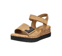 Keilsandalette GABOR COMFORT "Gabor Comfort Sandalen Leder", Damen, Gr. 40,5, beige (silber), Leder, Schuhe (44032538-40,5) silber