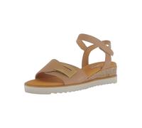 Gabor Riemchensandalen Genua Damen Sand (Bast/Bronmat) Größe 39 EU Mehrweite G