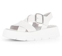 Keilsandalette GABOR, Damen, Gr. 38, weiß, Nappaleder, Schuhe, Sommerschuh, Sandale, Keilabsatz, mit Best Fitting Ausstattung (31716932-38) weiß