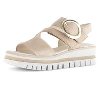 Plateausandaletten GABOR "Plateau Sandale", Damen, Gr. 42, beige, Schuhe (42291553-42) beige