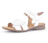 Gabor comfort Sandale weiß Klett Riemchen 66.062.50 für Damen, weiß, Gr. 42 EU / 8 UK