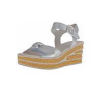 Gabor Damen Keilsandalen, Frauen Sandalen,offene Schuhe,Strandschuhe,Keilsandaletten,Keilabsatz,Wedge-Heel,bequem,Silber (So.Kalk),39 EU / 6 UK
