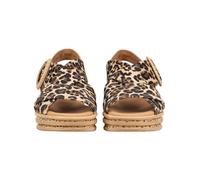Keilsandalette GABOR "Gabor Sandalen Leder", Damen, Gr. 42, leopard, Leder, Schuhe (98725334-42) leopard